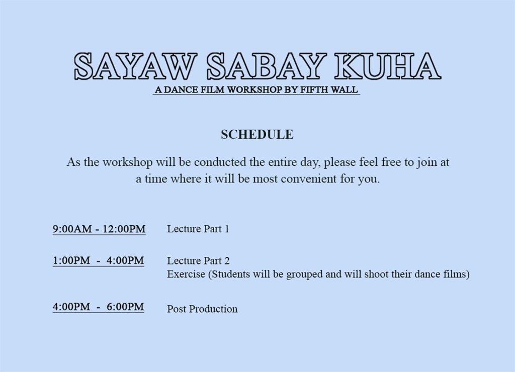 An Invitation to SAYAW SABAY KUHA INS 1