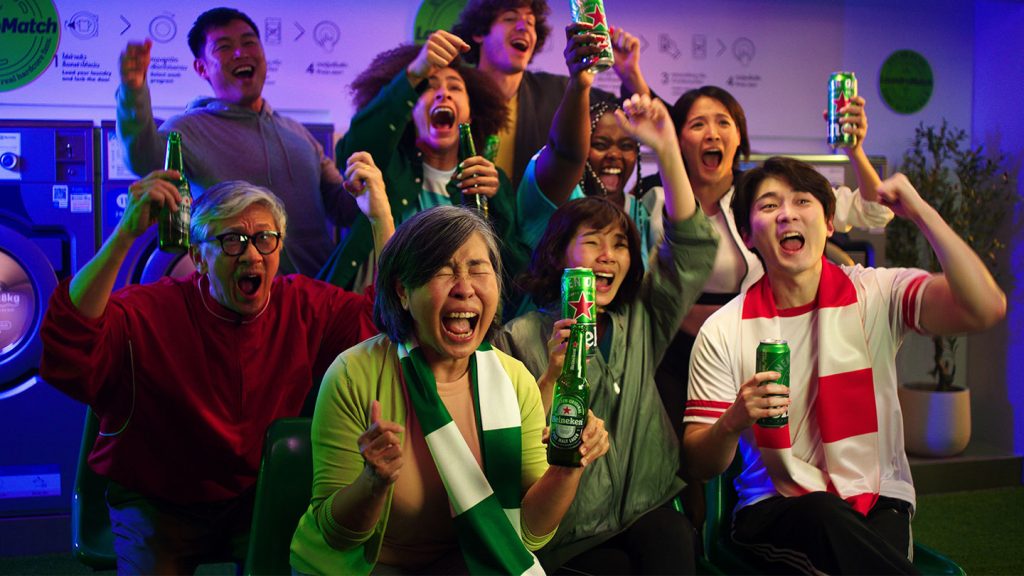 Heineken and LePub APAC transform laundromats into 24 hour sports bars INSERT 2