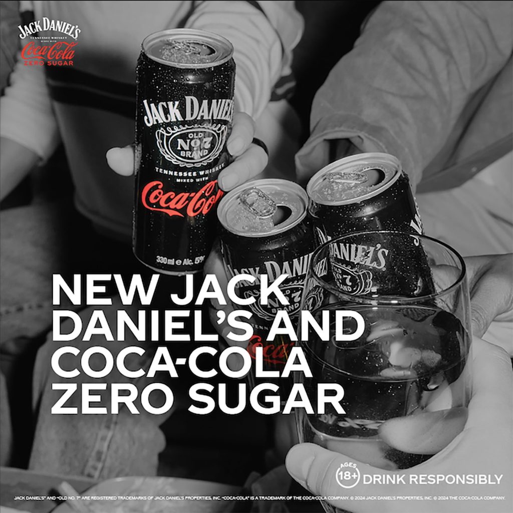 Jack Daniels and Coca Cola Zero Sugar ARTD now available in the Philippines INS 1