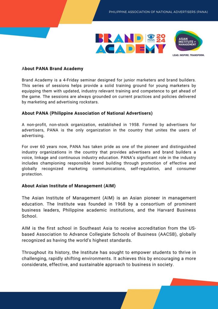 PANA Brand Academy x AIM Partnership Media Coverage INSERT 2 3