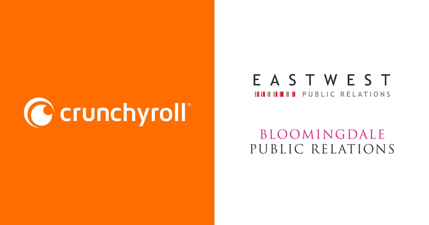 bloomingdale public relations and eastwest public relations wins mandate for crunchyroll