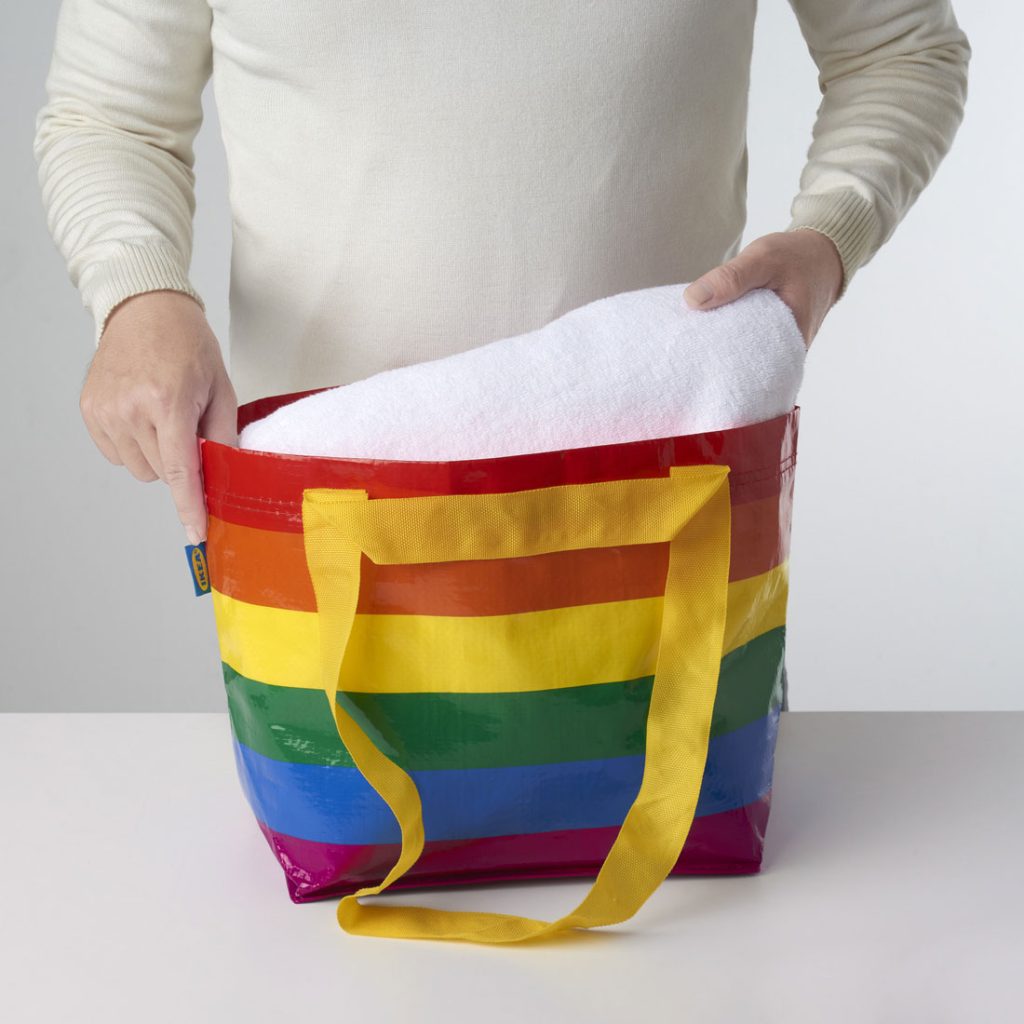 ikea rainbow bags to support hiv advocacy this pride month PE781904