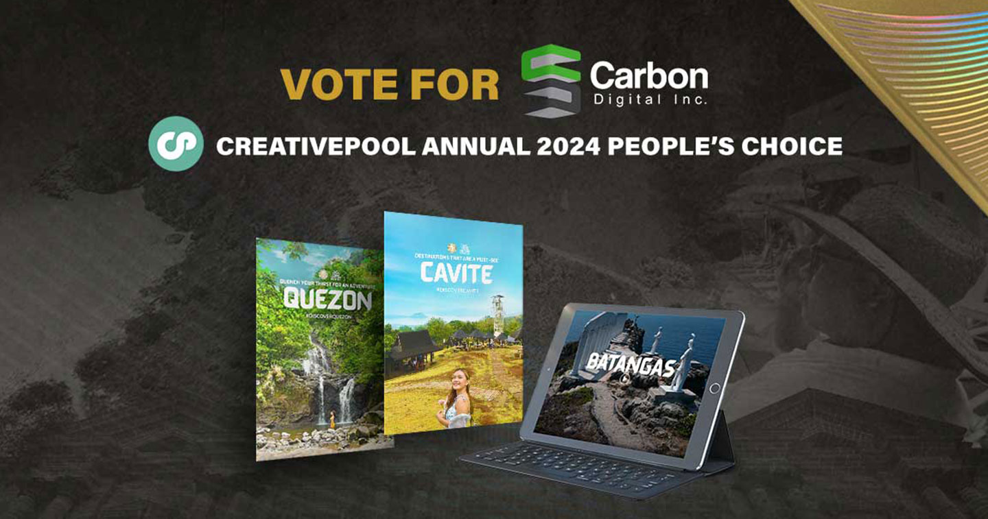 Carbon Digital secures a shortlist spot in Creativepool Annual 2024 for DOT Region IV A PR materials HERO