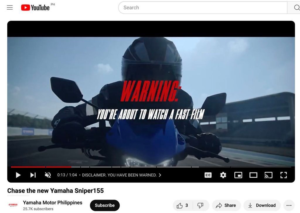 Dare to catch Yamaha Philippines new commercial by Dentsu Creative Philippines INS4