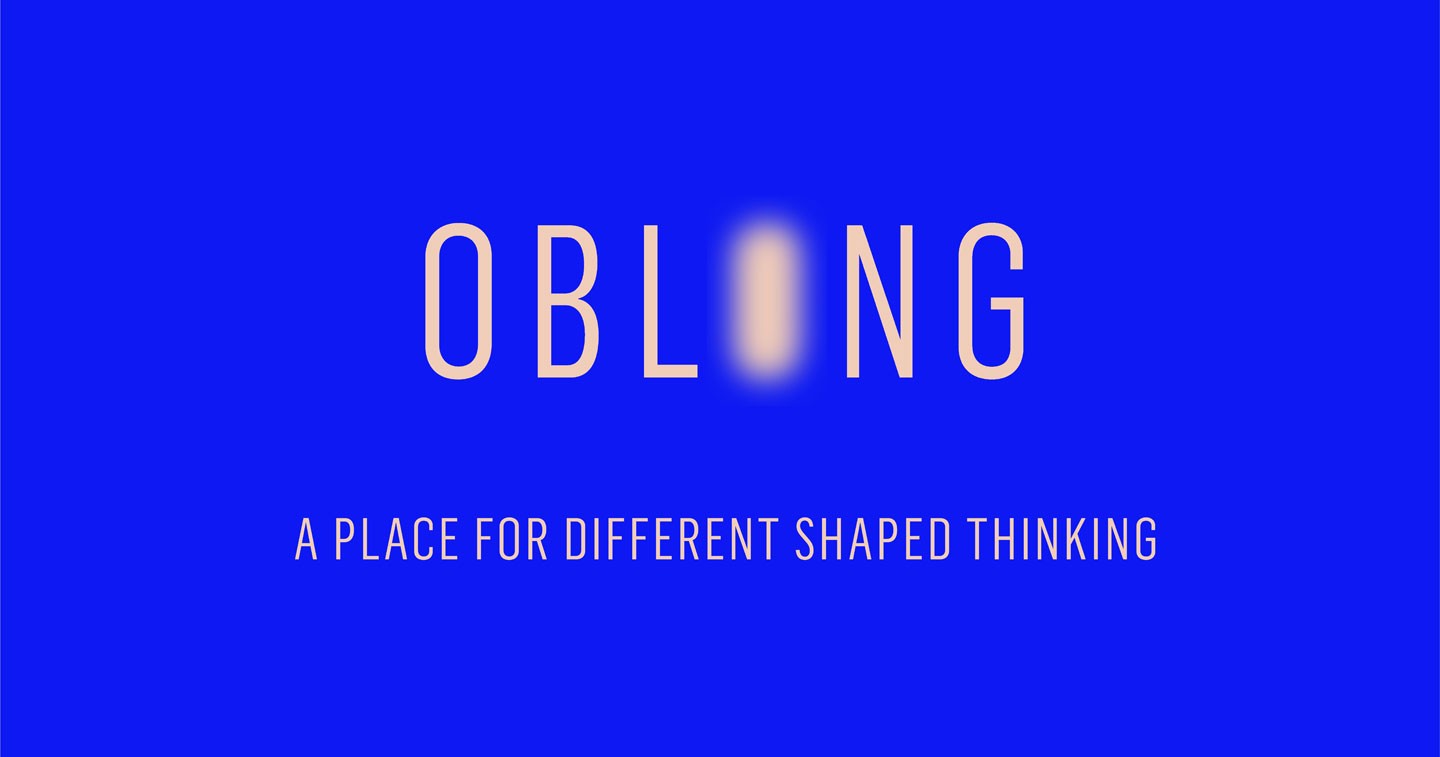 OBLONG LOGO LINE COBALT hero