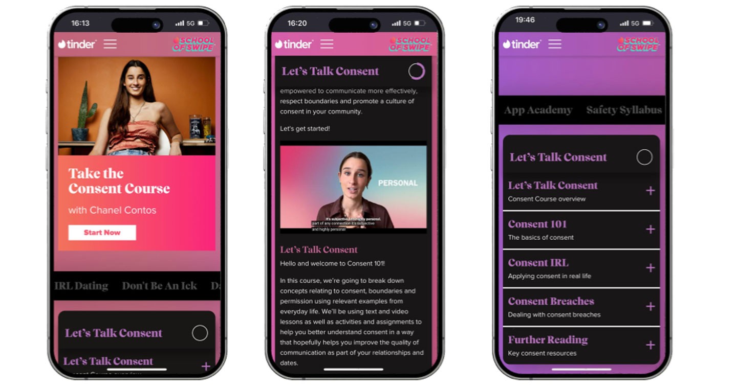tinder australia study on consent leads to course creation and education