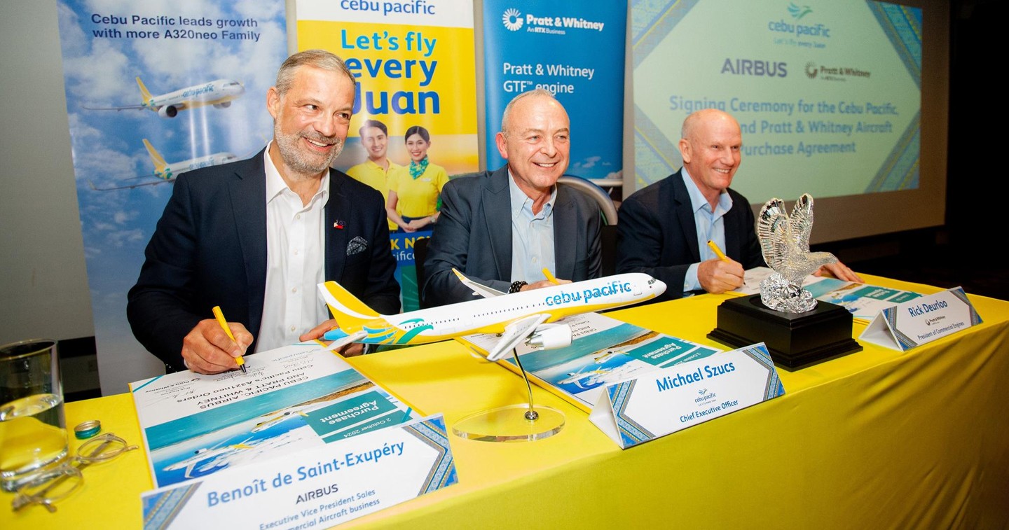 Cebu Pacific signs purchase agreement for up to 152 aircraft order