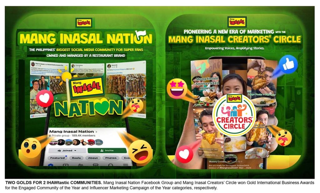 Mang Inasal at the 21st International Business Awards insert3