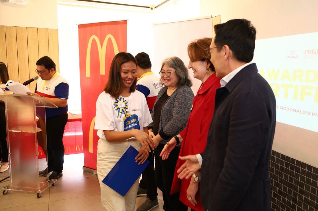 McDonalds Philippines Marks First Batch of YouthWorks PH Graduates with USAID INS 1