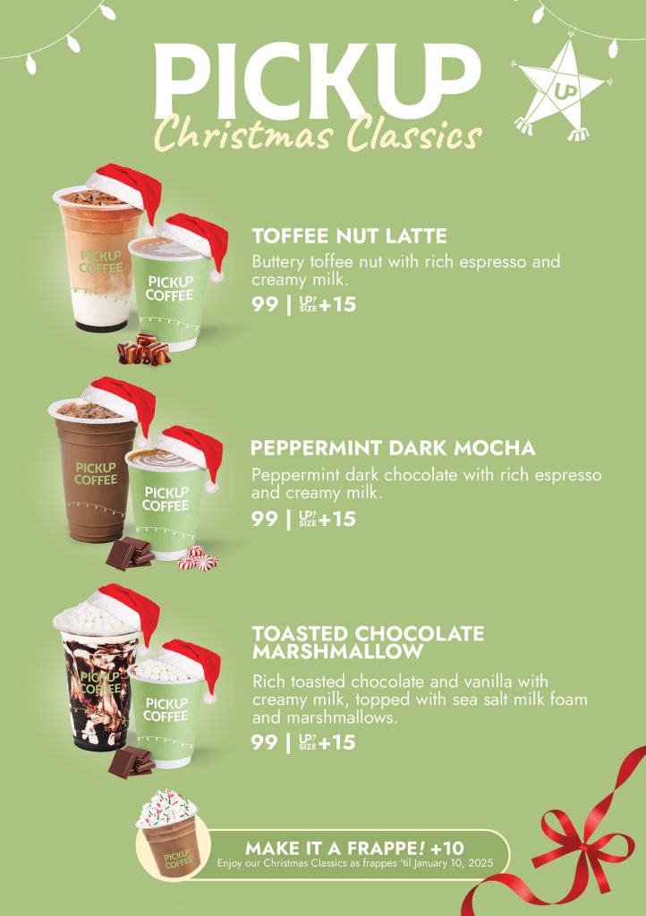 PICKUP COFFEE unveils seasonal Christmas drink offerings INS 1