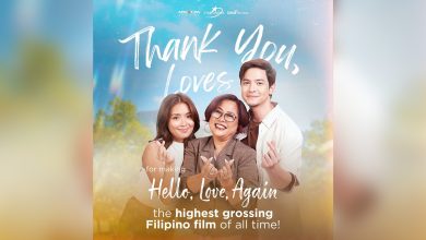 hello love again is now the highest grossing filipino film of all time with php 930 million worldwide sales